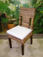 Jídelní židle SARDINIA, mahagon, banánový list