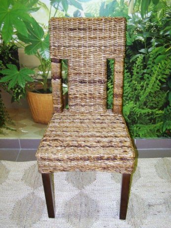 Jídelní židle SARDINIA, mahagon, banánový list