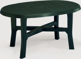 Plastový zahradní stůl Tamigi zelený